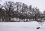 Park w Brenniku zimą